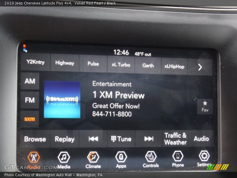 Velvet Red Pearl / Black 2019 Jeep Cherokee Latitude Plus 4x4