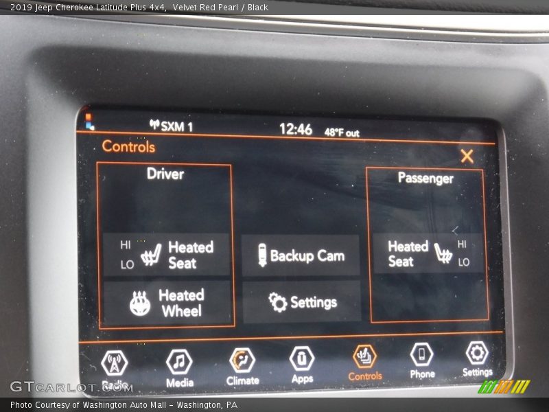 Velvet Red Pearl / Black 2019 Jeep Cherokee Latitude Plus 4x4