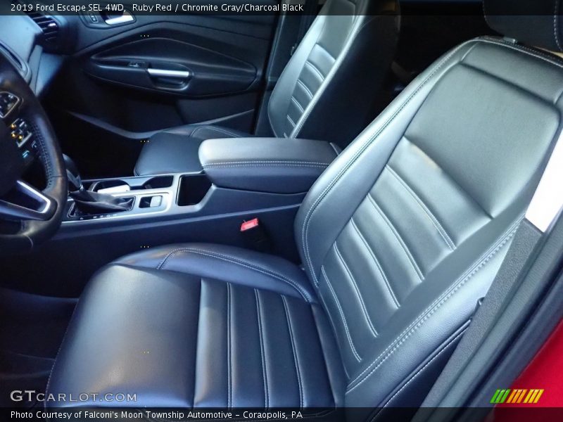 Ruby Red / Chromite Gray/Charcoal Black 2019 Ford Escape SEL 4WD