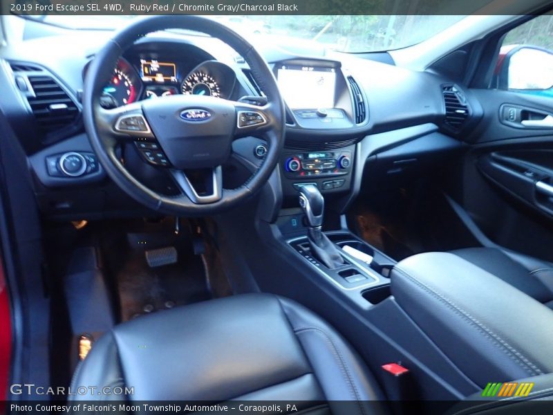 Ruby Red / Chromite Gray/Charcoal Black 2019 Ford Escape SEL 4WD
