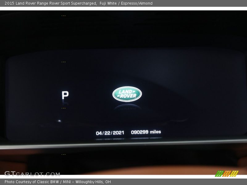 Fuji White / Espresso/Almond 2015 Land Rover Range Rover Sport Supercharged