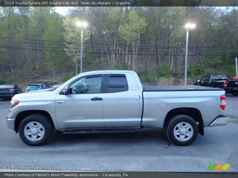 Silver Sky Metallic / Graphite 2018 Toyota Tundra SR5 Double Cab 4x4