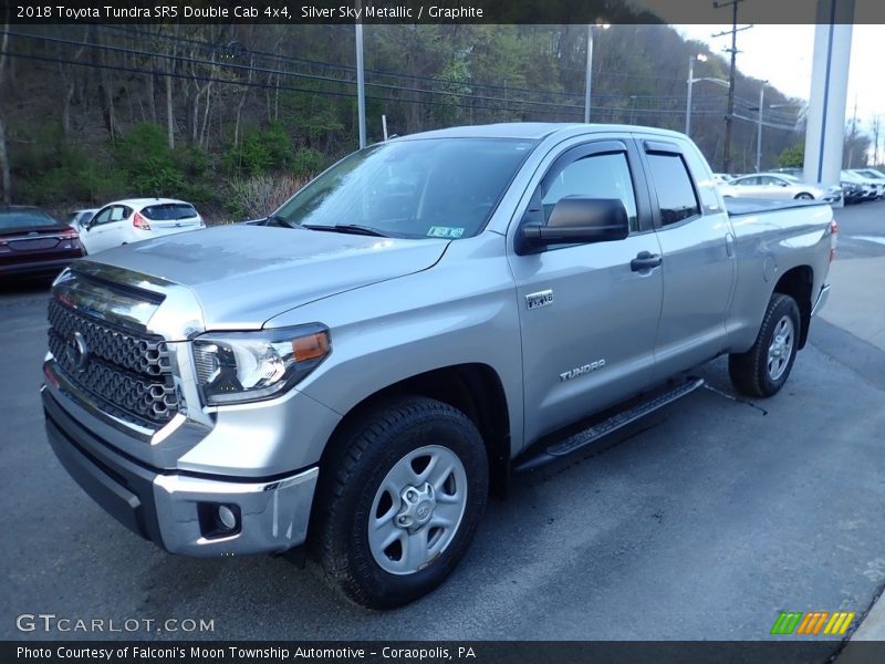 Silver Sky Metallic / Graphite 2018 Toyota Tundra SR5 Double Cab 4x4