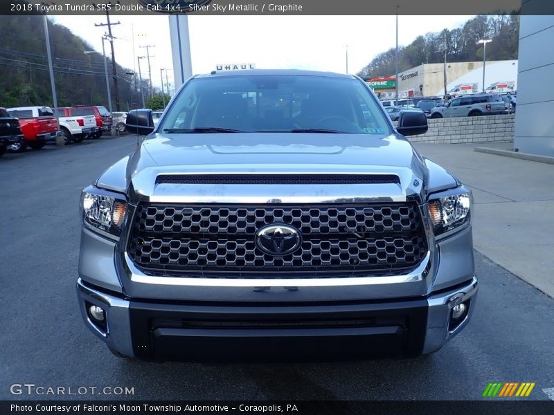 Silver Sky Metallic / Graphite 2018 Toyota Tundra SR5 Double Cab 4x4