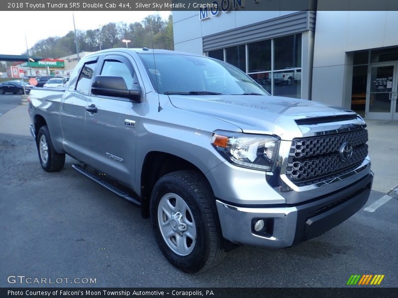 Silver Sky Metallic / Graphite 2018 Toyota Tundra SR5 Double Cab 4x4