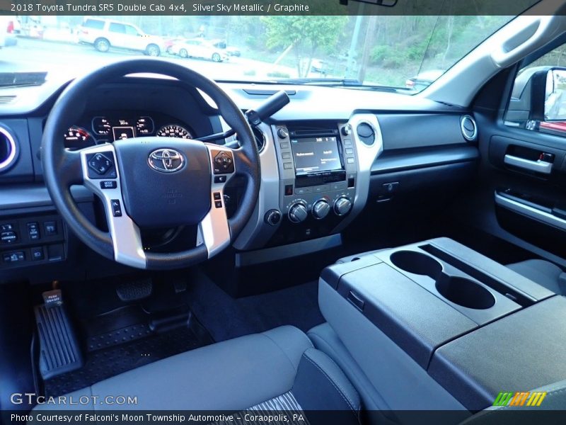 Silver Sky Metallic / Graphite 2018 Toyota Tundra SR5 Double Cab 4x4