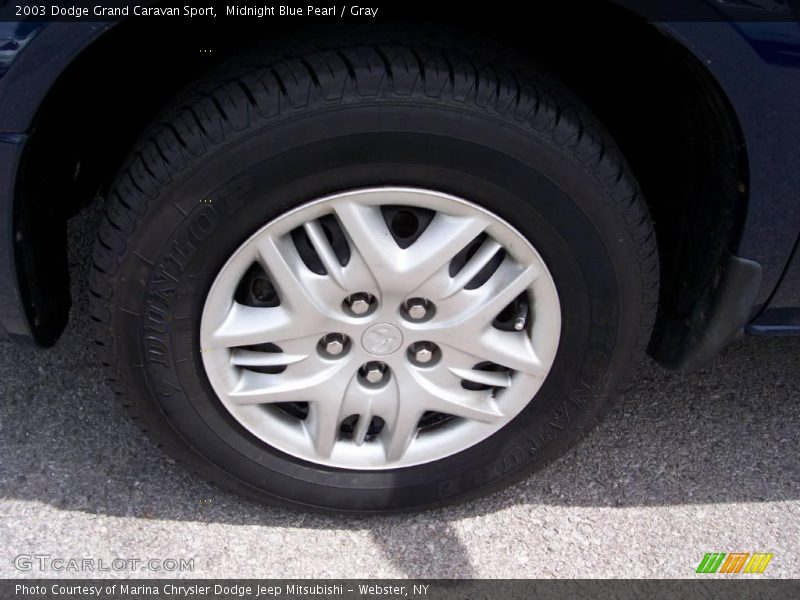 Midnight Blue Pearl / Gray 2003 Dodge Grand Caravan Sport