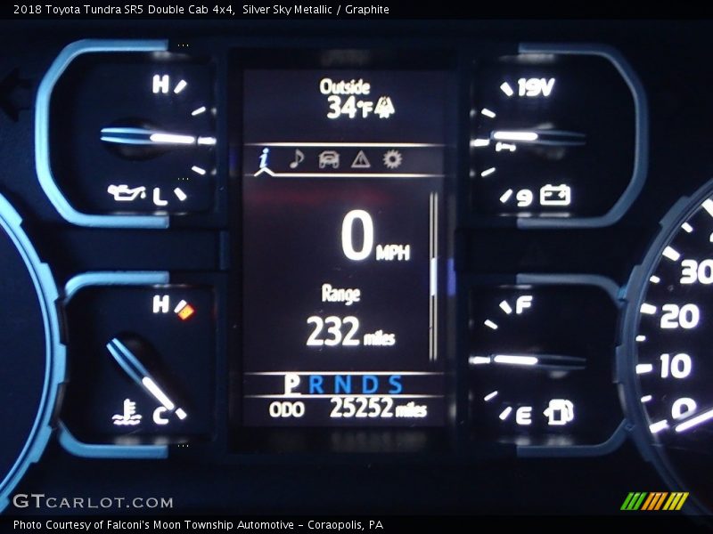 Silver Sky Metallic / Graphite 2018 Toyota Tundra SR5 Double Cab 4x4