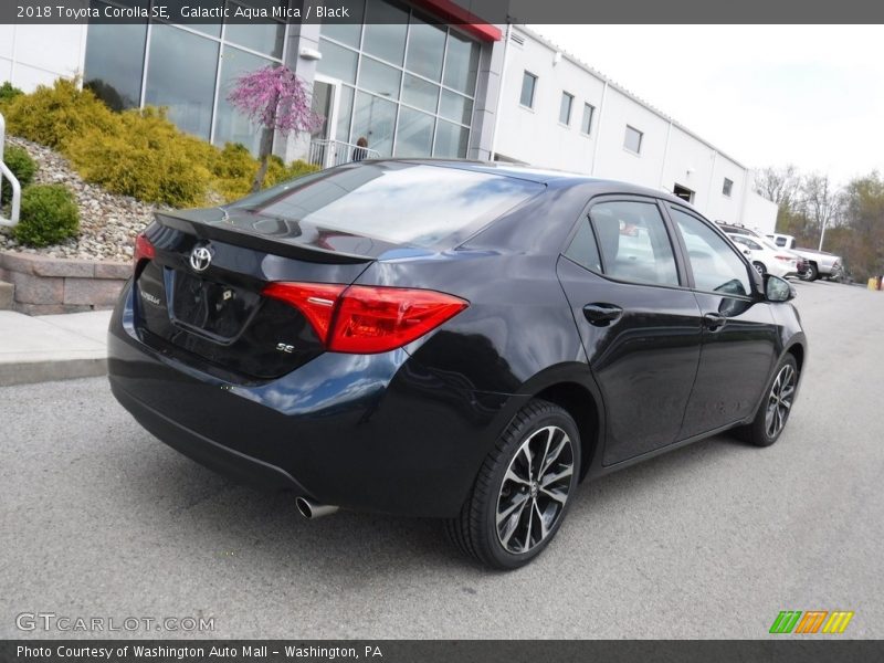 Galactic Aqua Mica / Black 2018 Toyota Corolla SE