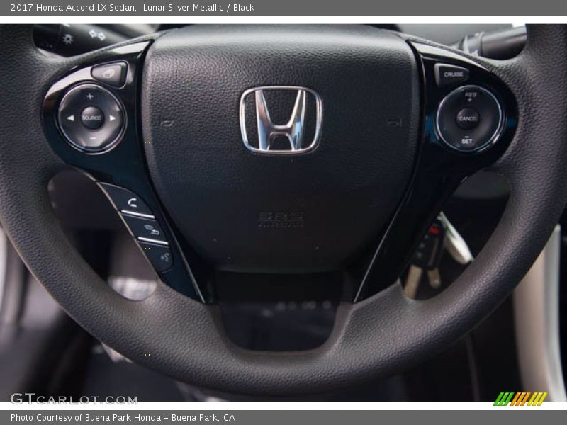 Lunar Silver Metallic / Black 2017 Honda Accord LX Sedan