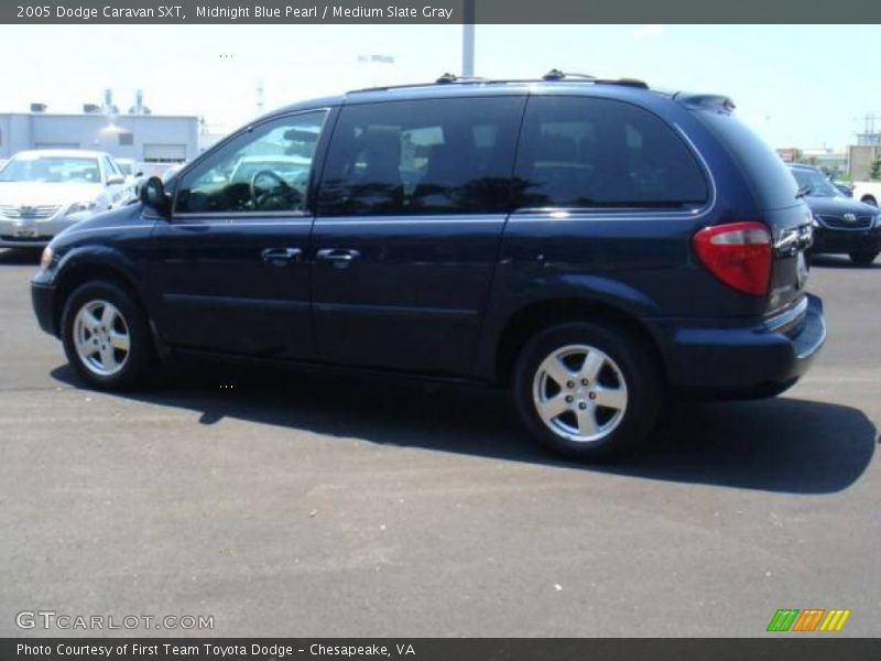 Midnight Blue Pearl / Medium Slate Gray 2005 Dodge Caravan SXT