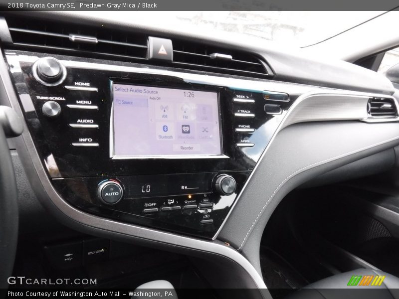Predawn Gray Mica / Black 2018 Toyota Camry SE
