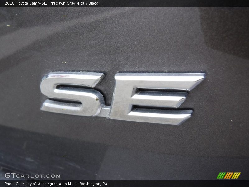 Predawn Gray Mica / Black 2018 Toyota Camry SE