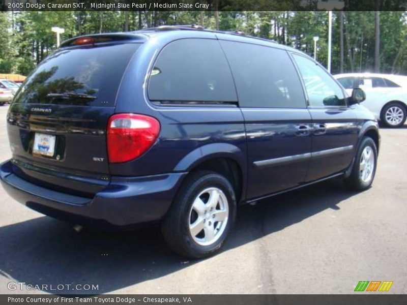 Midnight Blue Pearl / Medium Slate Gray 2005 Dodge Caravan SXT