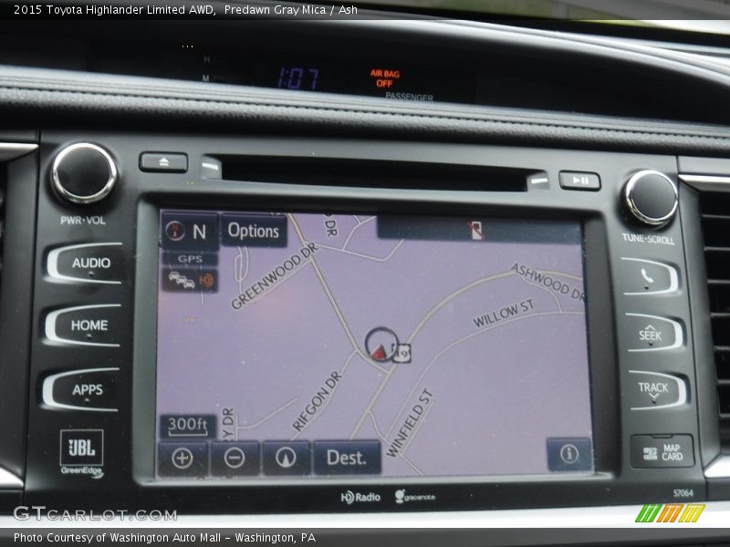 Predawn Gray Mica / Ash 2015 Toyota Highlander Limited AWD