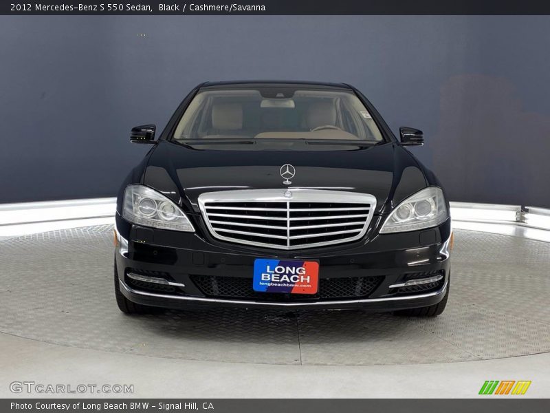 Black / Cashmere/Savanna 2012 Mercedes-Benz S 550 Sedan