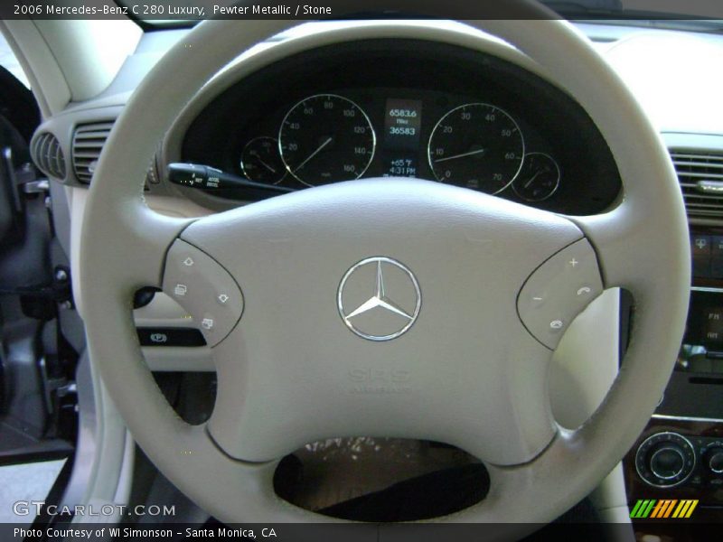 Pewter Metallic / Stone 2006 Mercedes-Benz C 280 Luxury