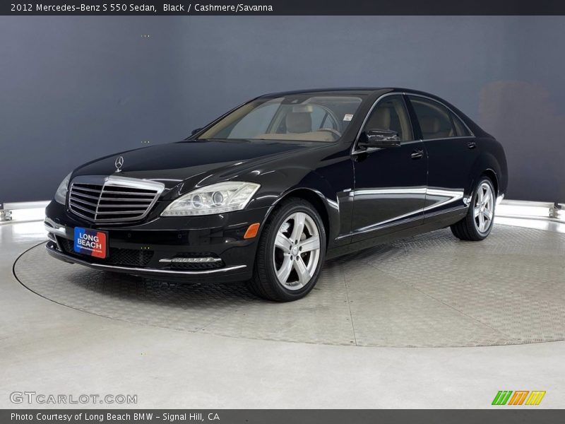 Black / Cashmere/Savanna 2012 Mercedes-Benz S 550 Sedan