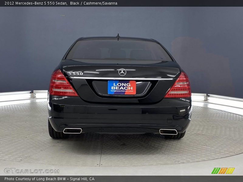 Black / Cashmere/Savanna 2012 Mercedes-Benz S 550 Sedan