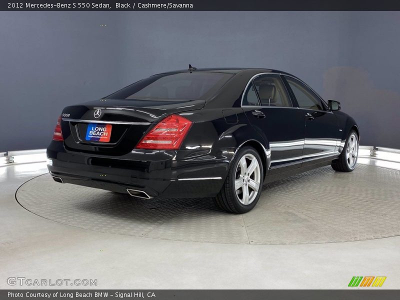 Black / Cashmere/Savanna 2012 Mercedes-Benz S 550 Sedan