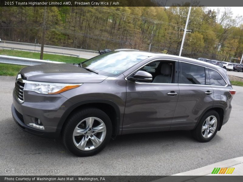 Predawn Gray Mica / Ash 2015 Toyota Highlander Limited AWD
