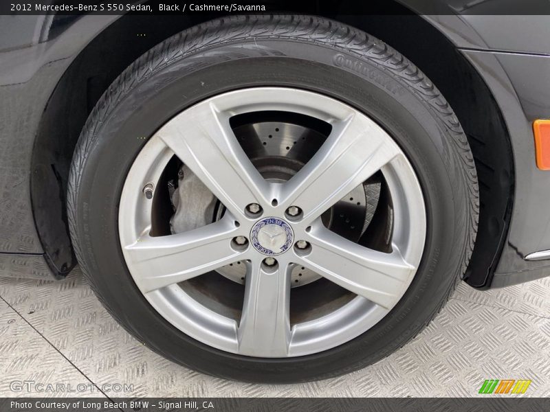 Black / Cashmere/Savanna 2012 Mercedes-Benz S 550 Sedan