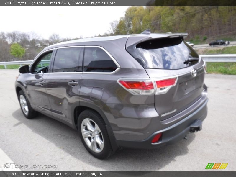 Predawn Gray Mica / Ash 2015 Toyota Highlander Limited AWD