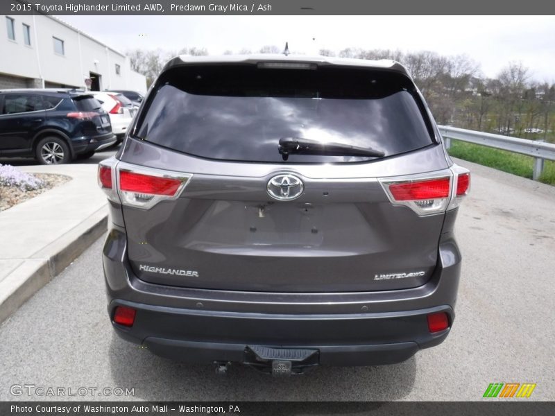 Predawn Gray Mica / Ash 2015 Toyota Highlander Limited AWD