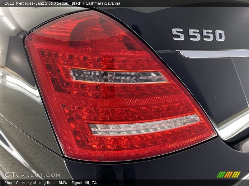 Black / Cashmere/Savanna 2012 Mercedes-Benz S 550 Sedan