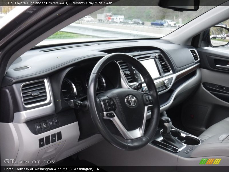 Predawn Gray Mica / Ash 2015 Toyota Highlander Limited AWD