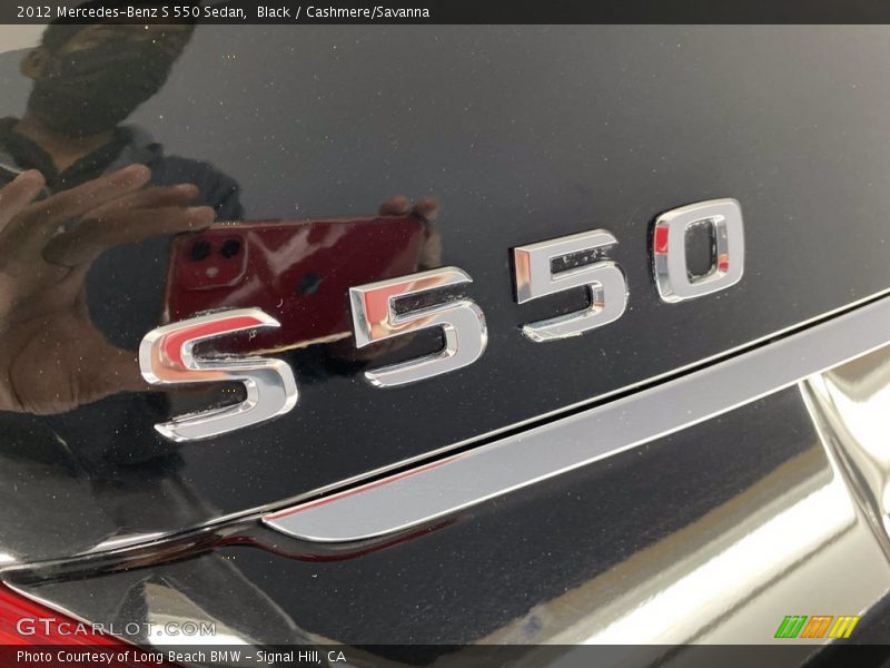 Black / Cashmere/Savanna 2012 Mercedes-Benz S 550 Sedan