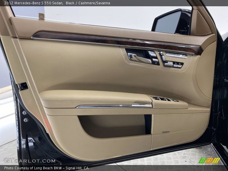 Black / Cashmere/Savanna 2012 Mercedes-Benz S 550 Sedan