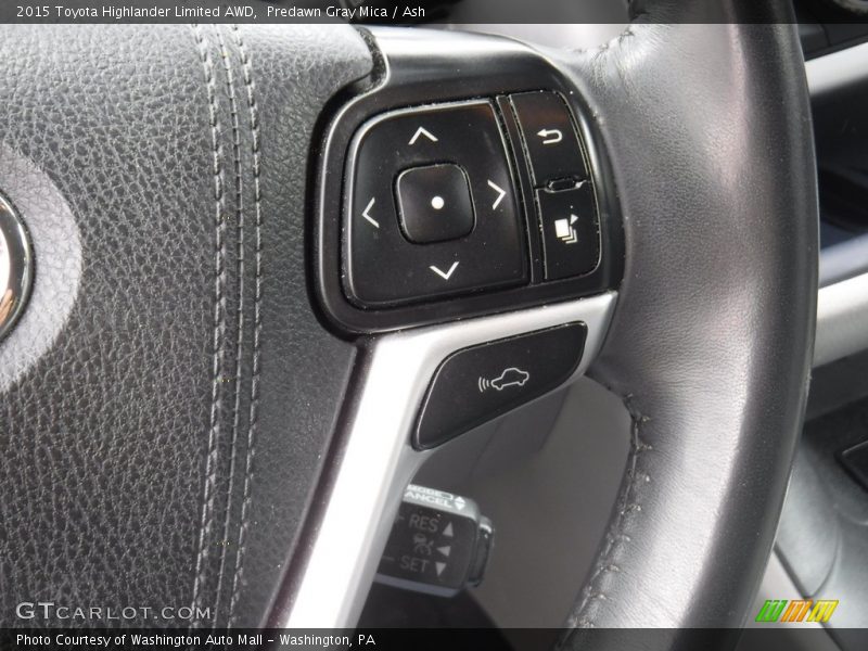 Predawn Gray Mica / Ash 2015 Toyota Highlander Limited AWD