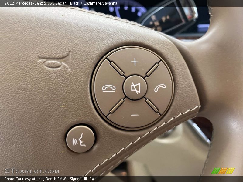 Black / Cashmere/Savanna 2012 Mercedes-Benz S 550 Sedan