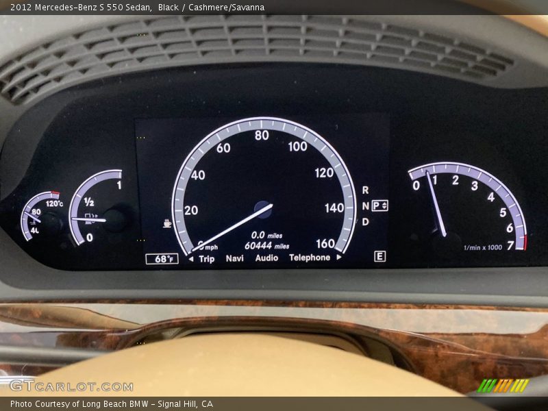 Black / Cashmere/Savanna 2012 Mercedes-Benz S 550 Sedan