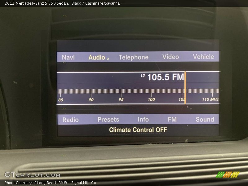 Black / Cashmere/Savanna 2012 Mercedes-Benz S 550 Sedan
