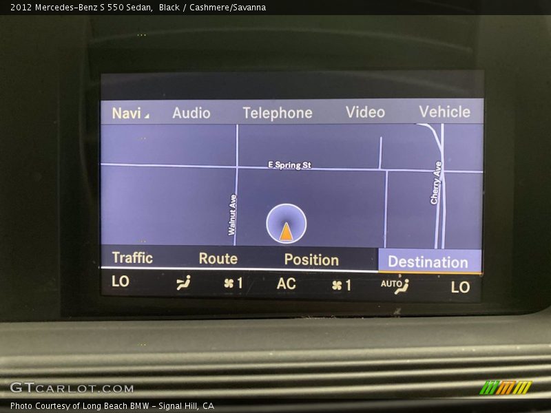 Black / Cashmere/Savanna 2012 Mercedes-Benz S 550 Sedan