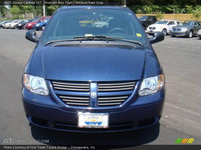 Midnight Blue Pearl / Medium Slate Gray 2005 Dodge Caravan SXT