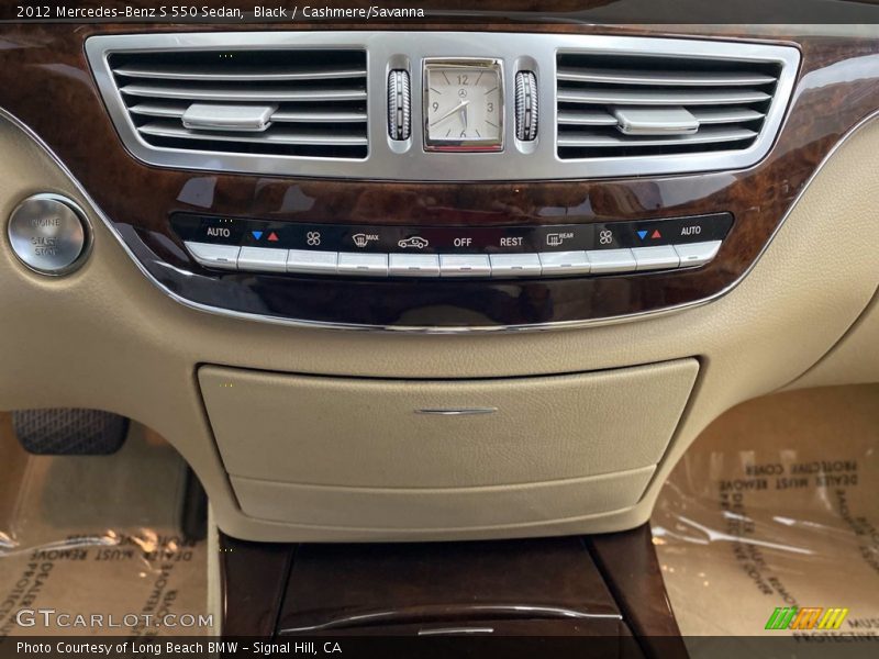 Black / Cashmere/Savanna 2012 Mercedes-Benz S 550 Sedan