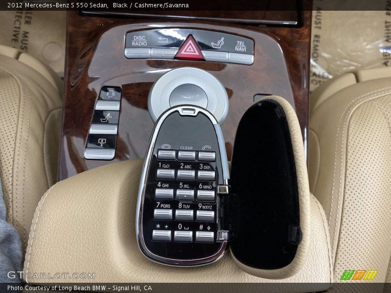 Black / Cashmere/Savanna 2012 Mercedes-Benz S 550 Sedan