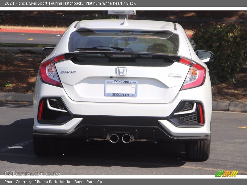Platinum White Pearl / Black 2021 Honda Civic Sport Touring Hatchback