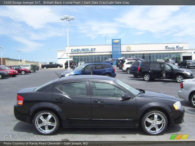 Brilliant Black Crystal Pearl / Dark Slate Gray/Light Slate Gray 2008 Dodge Avenger SXT