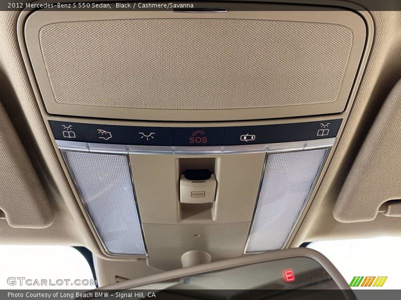 Black / Cashmere/Savanna 2012 Mercedes-Benz S 550 Sedan