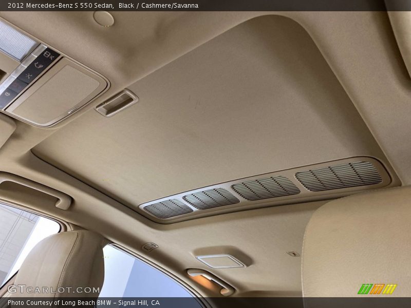 Black / Cashmere/Savanna 2012 Mercedes-Benz S 550 Sedan