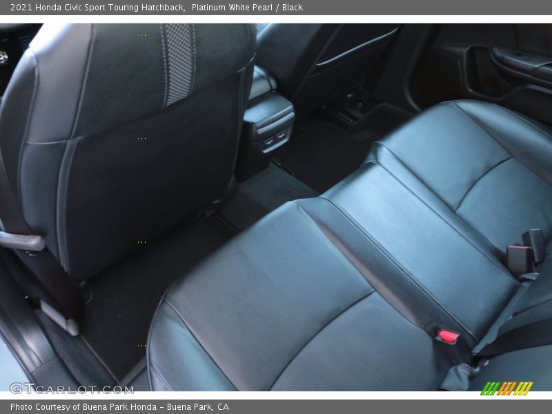 Platinum White Pearl / Black 2021 Honda Civic Sport Touring Hatchback