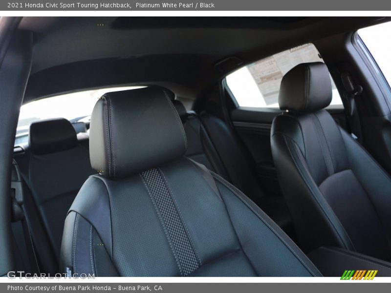 Platinum White Pearl / Black 2021 Honda Civic Sport Touring Hatchback
