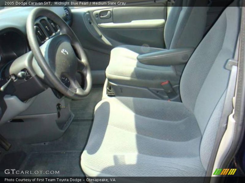 Midnight Blue Pearl / Medium Slate Gray 2005 Dodge Caravan SXT