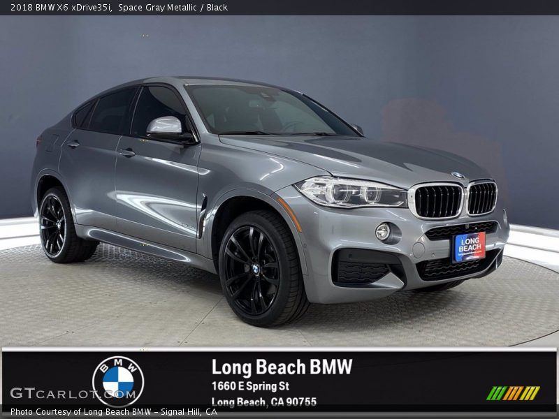 Space Gray Metallic / Black 2018 BMW X6 xDrive35i