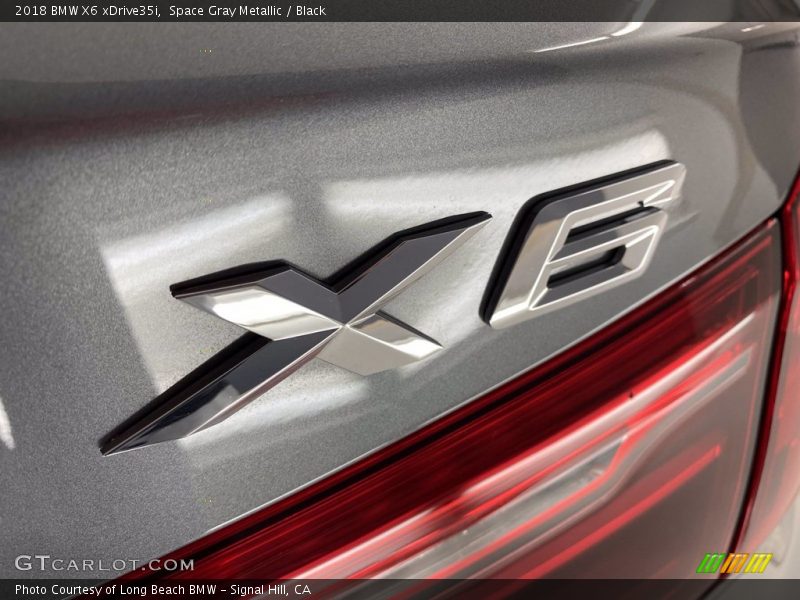 Space Gray Metallic / Black 2018 BMW X6 xDrive35i