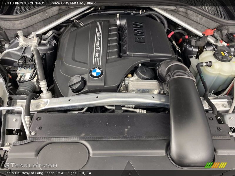 Space Gray Metallic / Black 2018 BMW X6 xDrive35i